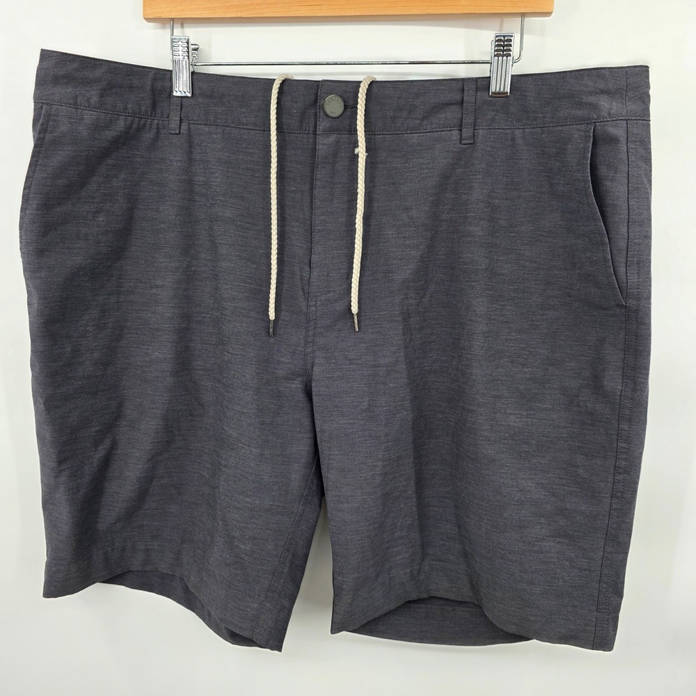 Faherty All Day Shorts Mens 40 Charcoal Grey Hybrid Stretch 8.5" Inseam